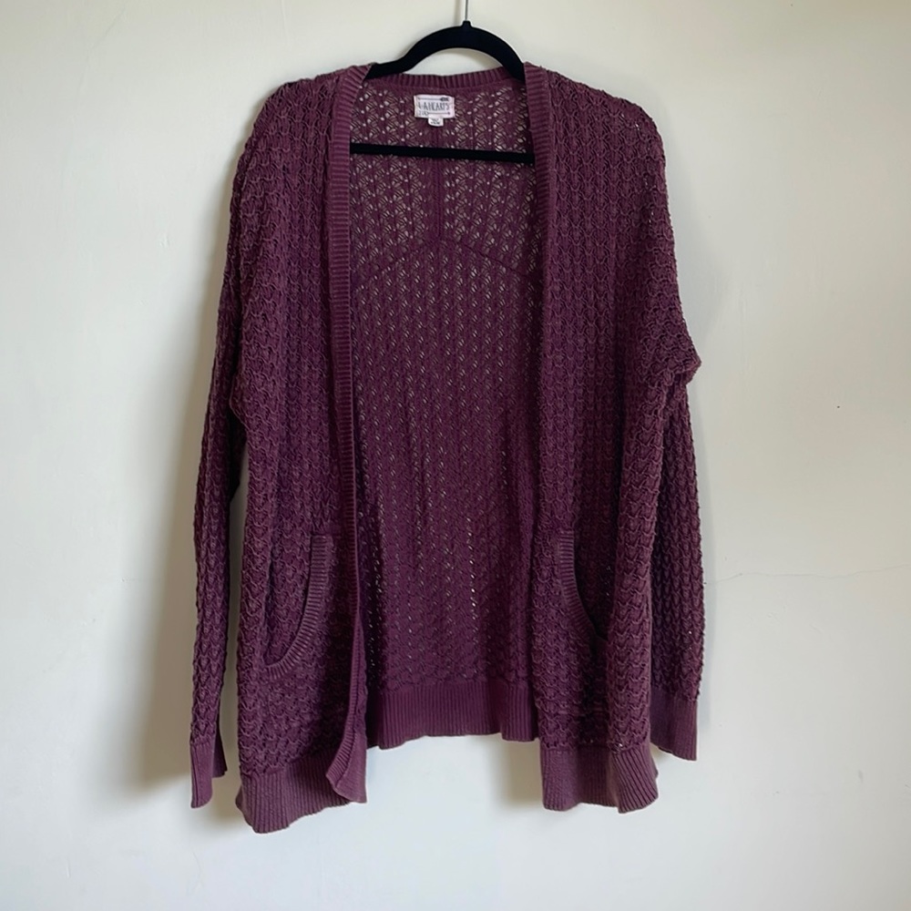 Purpleish- Maroon light knit sweater